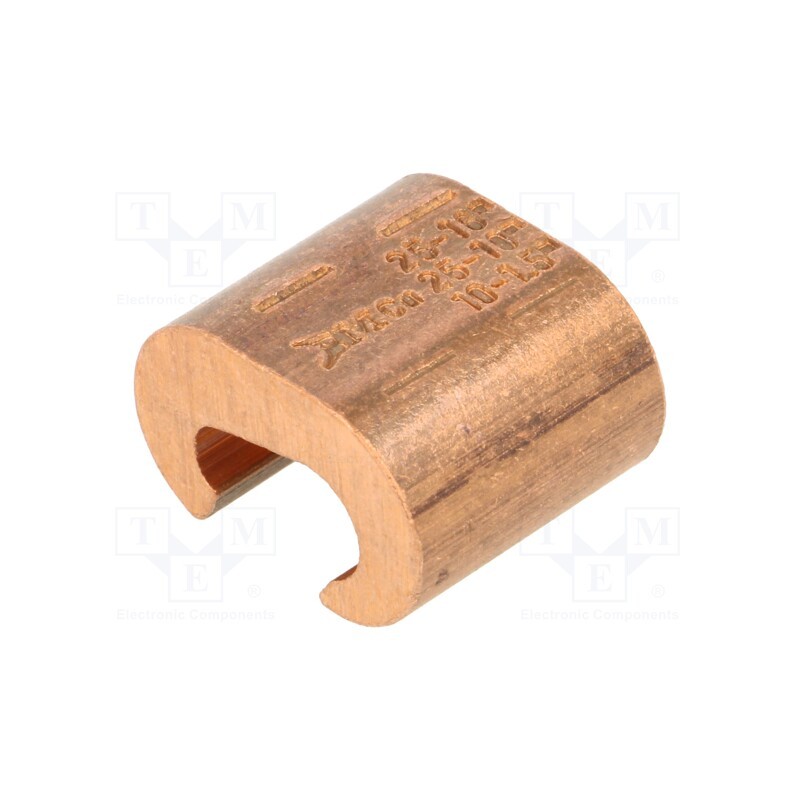 10 pcs : BM01408 - Connector: C shape crimp, copper, 25mm2, 4AWG