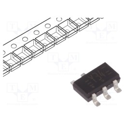 10 pcs : 74LVC2G34GV,125 - IC: digital, buffer,non-inverting, Ch: 2, CMOS,TTL, SMD, TSOP6, LVC