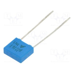 50 pcs : B32529C0224J189 - Capacitor: polyester, 0.22uF, 40VAC, 63VDC, 5mm, ±5%, 7.3x6.5x2.5mm