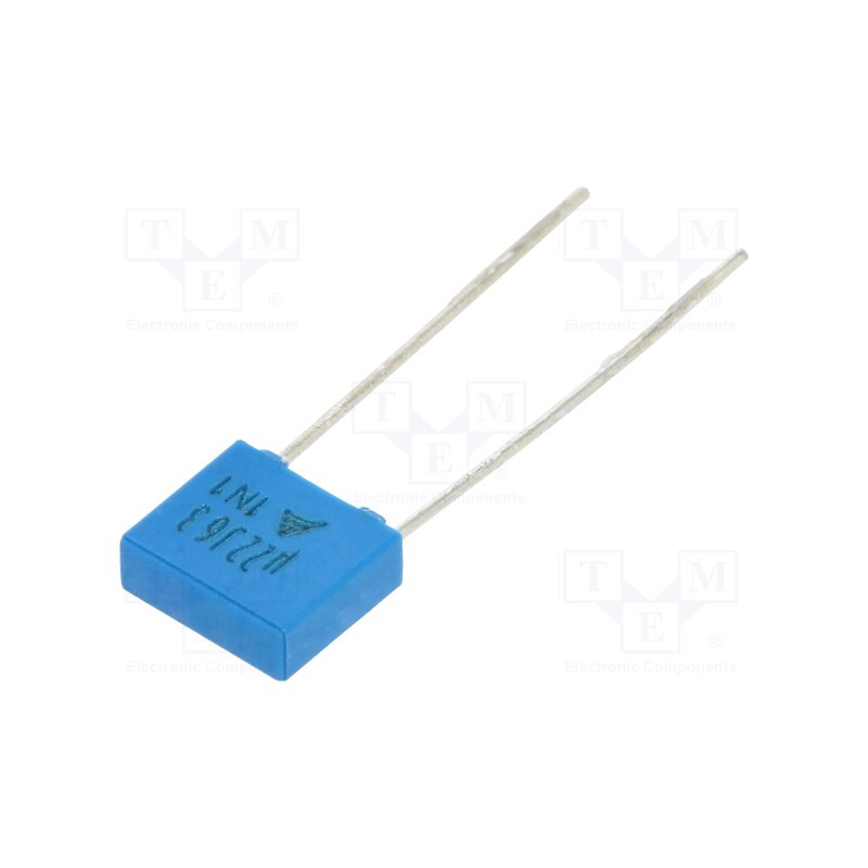50 pcs : B32529C0224J189 - Capacitor: polyester, 0.22uF, 40VAC, 63VDC, 5mm, ±5%, 7.3x6.5x2.5mm