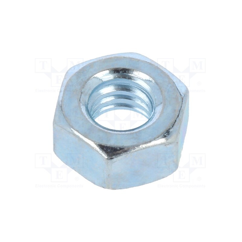 500 pcs : 1093525 - Nut, hexagonal, 1/4', steel, Plating: zinc, H: 5.8mm, 11.1mm, BN 140