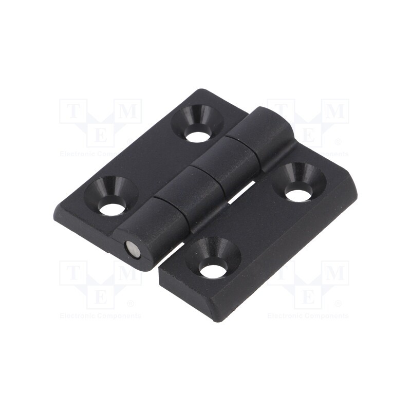10 pcs : 3.ZN65.101-07 - Hinge, Width: 50mm, polyamide, black, H: 50mm, Holes no: 4