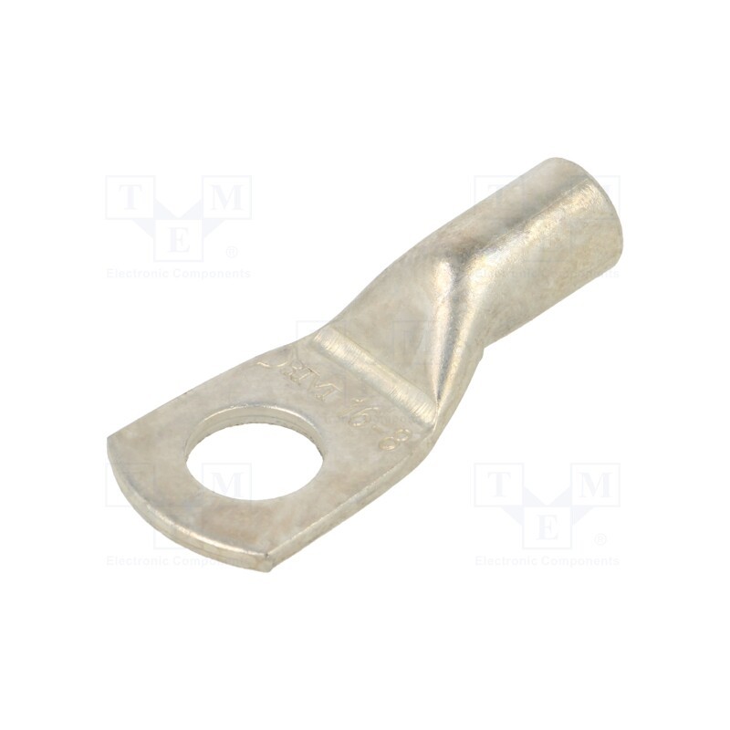 20 pcs : BM015371 - Tip: ring tube, M8, 16mm2, crimped, for cable, tinned, copper, 6AWG