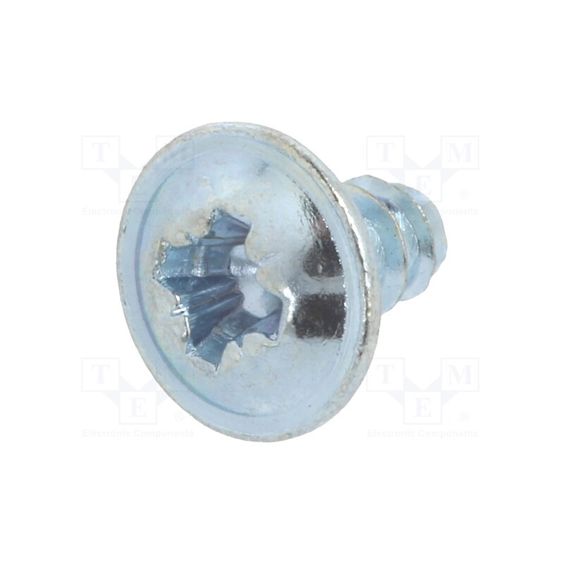 500 pcs : 5001544 - Screw, for plastic, with flange, 3.5x6.5, Head: button, Phillips