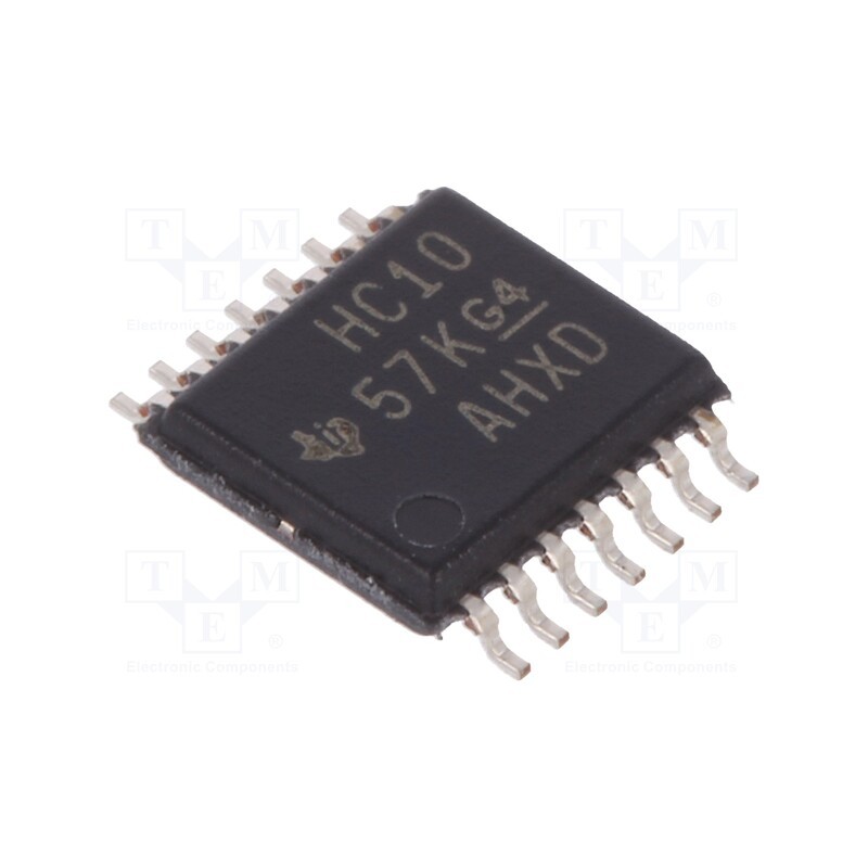 10 pcs : SN74HC10PW - IC: digital, NAND, Ch: 3, IN: 3, SMD, TSSOP14, 2÷6VDC, -40÷85°C,