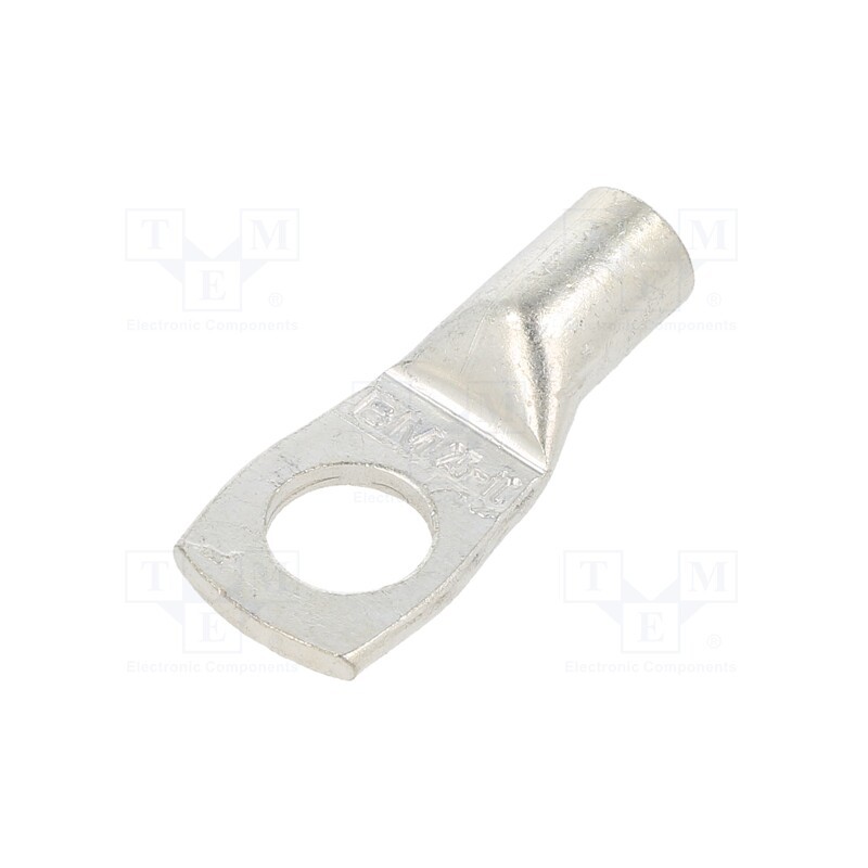 10 pcs : BM016431 - Tip: ring tube, M10, 25mm2, crimped, for cable, tinned, copper, 4AWG