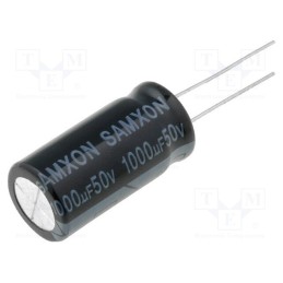 20 pcs : EKM108M1HI25RRSHP - Capacitor: electrolytic, THT, 1000uF, 50VDC, Ø12.5x25mm, Pitch: 5mm