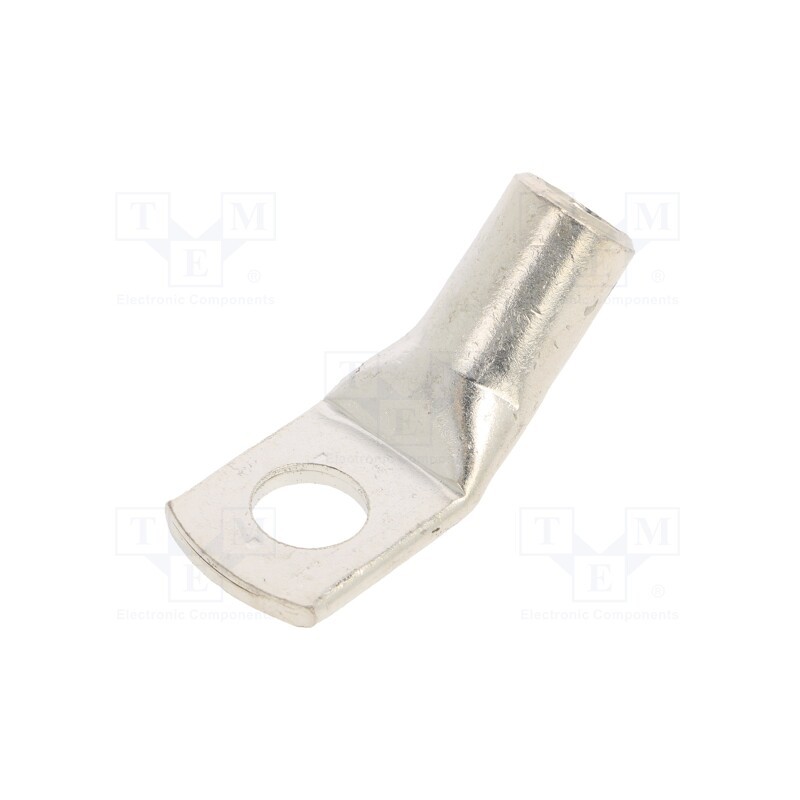 10 pcs : BM0184345 - Tip: ring tube, M10, 50mm2, crimped, for cable, angled 45°, tinned