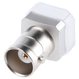 1 pcs - Telegartner, jack PCB Mount BNC Connector, 50Ω, Through Hole Termination, Straight Body