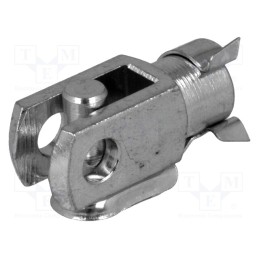 10 pcs : GN 751-5-10-M5-B - Fork joint, Øhole: 5mm, M5, 0.8, right hand thread,inside, steel