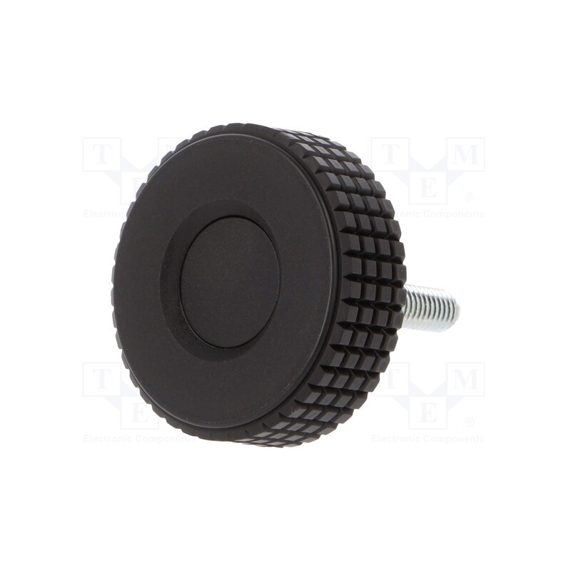 10 pcs : MBT.40 P-M6X20-C9 - Knob, Ø: 39.5mm, Ext.thread: M6, 30mm, H: 26.5mm, technopolymer PP