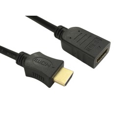 1 pcs - RS PRO 4K Male HDMI to Female HDMI Cable, 2m