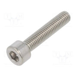 500 pcs : M5X25/D912-A2 - Screw, M5x25, 0.8, Head: cheese head, hex key, HEX 4mm, DIN 912