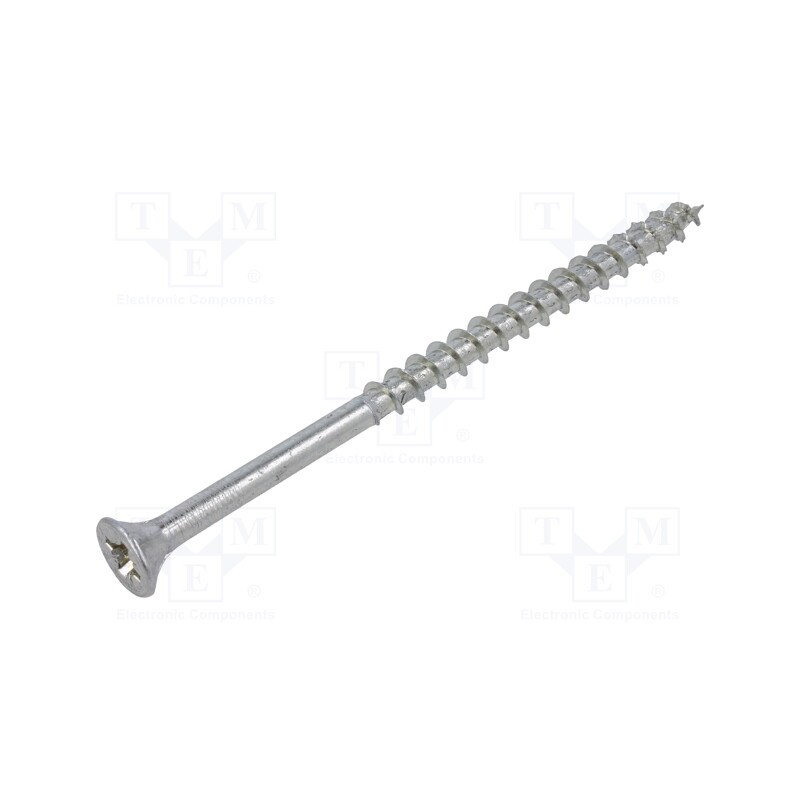 100 pcs : 1347713 - Screw, for wood, 6x100, Head: countersunk, Pozidriv, PZ3, zinc