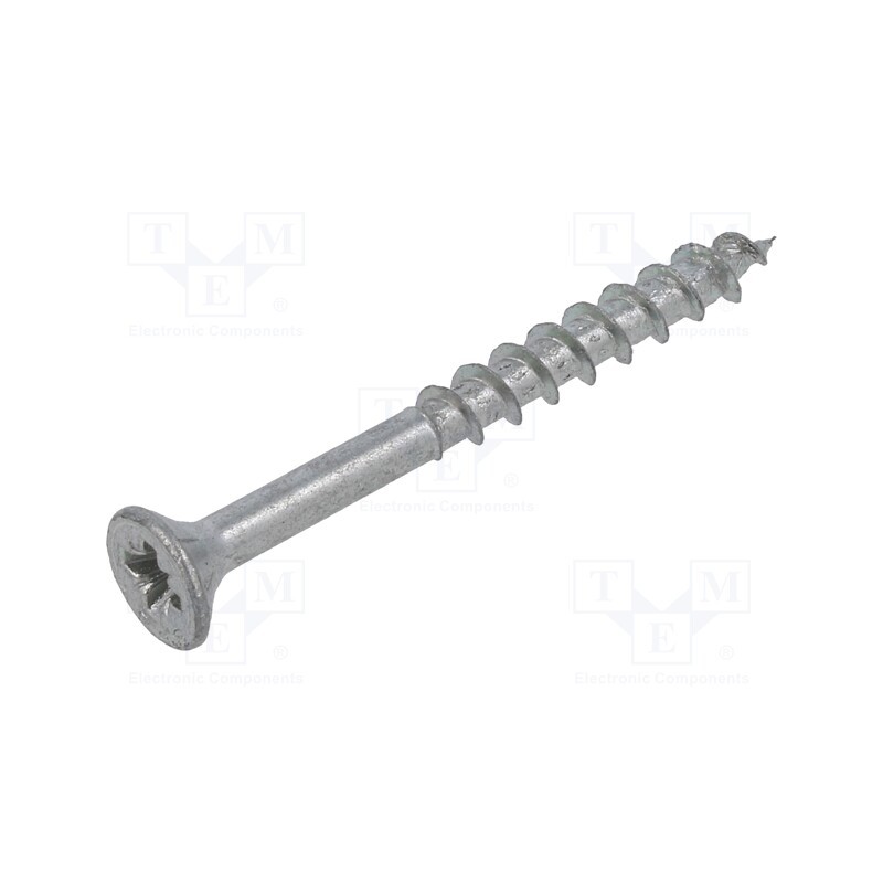 500 pcs : 1347462 - Screw, for wood, 4x40, Head: countersunk, Pozidriv, PZ2, zinc, SPAX®