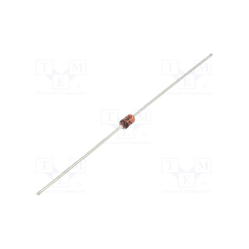 50 pcs : 1N4746A - Diode: Zener, 1W, 18V, DO41, single diode, 5uA