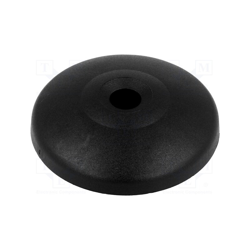 10 pcs : 098A050KG - Foot, Base dia: 49mm, polyamide, H: 20mm, Pivot Feet