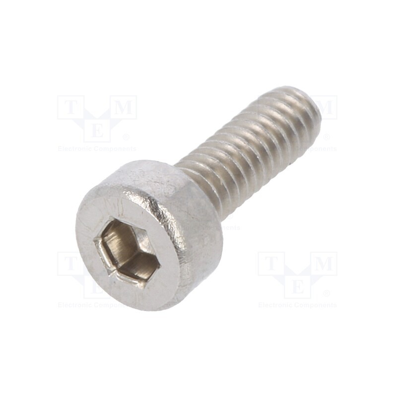 500 pcs : 1420577 - Screw, M2x6, 0.4, Head: cheese head, hex key, HEX 1,5mm, DIN 912