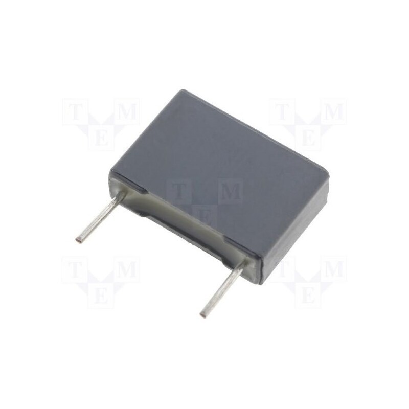 10 pcs : R60EI4100AA30K - Capacitor: polyester, 1uF, 63VAC, 100VDC, 15mm, ±10%, 18x5x11mm