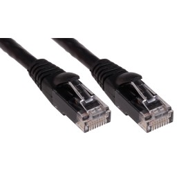 1 pcs - RS PRO Cat6 Male RJ45 to Male RJ45 Ethernet Cable, U/UTP, Black PVC Sheath, 3m