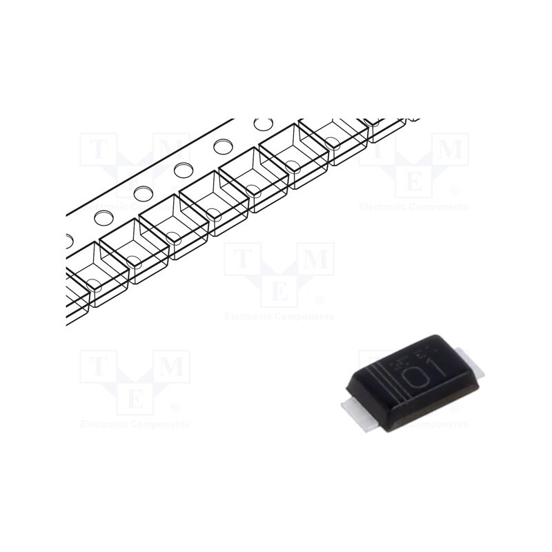 10 pcs : RBR5LAM60ATFTR - Diode: Schottky rectifying, SMD, 60V, 5A, SOD128,