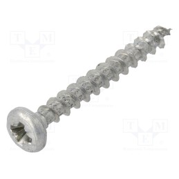 500 pcs : 1083422 - Screw, 4x35, Head: cheese head, Pozidriv, PZ2, steel, zinc, SPAX®