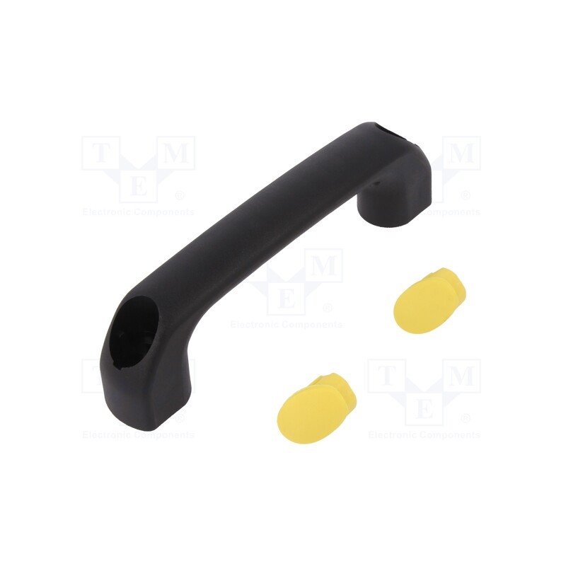 10 pcs : 4.444.002-05 - Handle, polyamide, black, H: 40mm, L: 145mm, W: 22.5mm, 530N