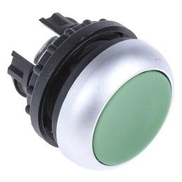 1 pcs - Eaton RMQ Titan M22 Series Green Momentary Push Button Head, 22mm Cutout, IP69K
