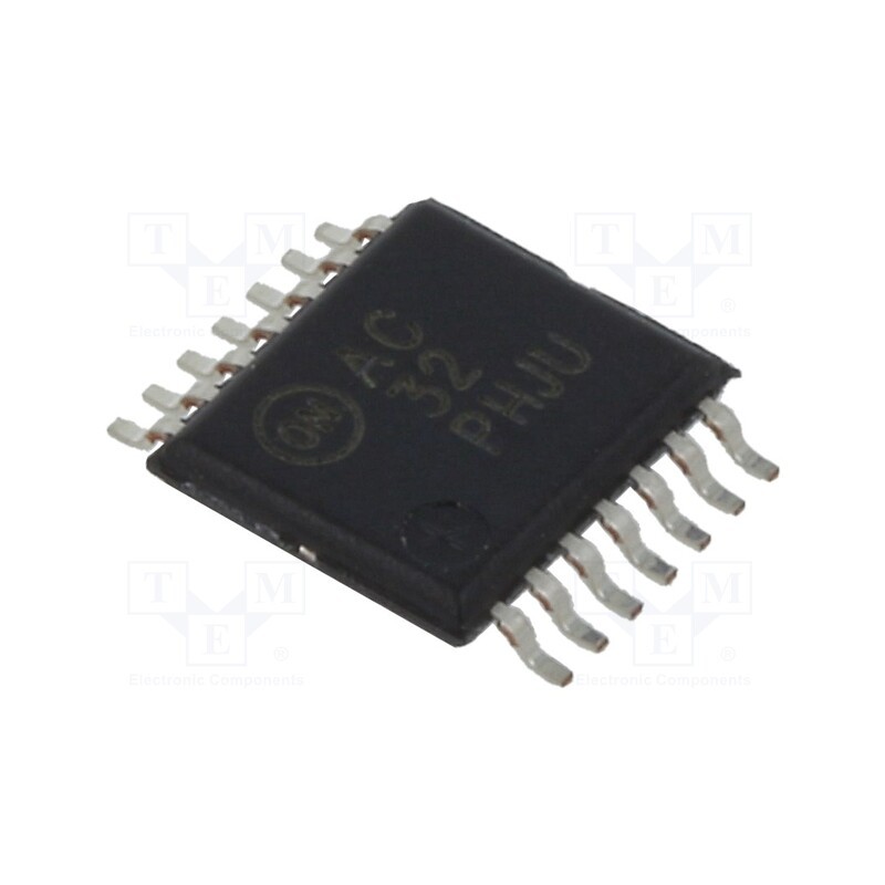 10 pcs : 74AC32MTC - IC: digital, OR, Ch: 4, IN: 2, SMD, TSSOP14, 2÷6VDC, -40÷85°C,