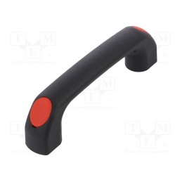 10 pcs : 4.444.002-03 - Handle, polyamide, black, H: 40mm, L: 145mm, W: 22.5mm, 530N