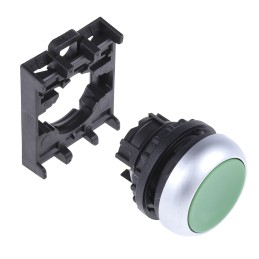 1 pcs - Eaton RMQ Titan M22 Series Green Momentary Push Button Head, 22mm Cutout, IP69K