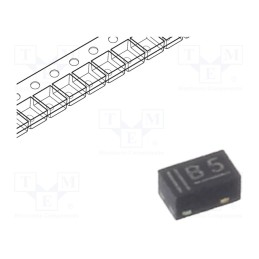 50 pcs : BZX884-C3V6,315 - Diode: Zener, 0.25W, 3.6V, SMD, , DFN1006-2,SOD882, Ir: 5uA