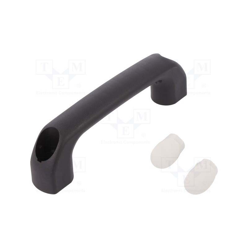 10 pcs : 4.444.002-06 - Handle, polyamide, black, H: 40mm, L: 145mm, W: 22.5mm, 530N