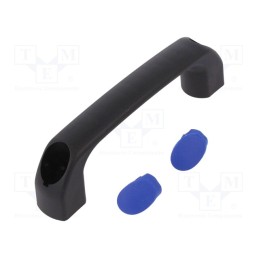 10 pcs : 4.444.002-02 - Handle, polyamide, black, H: 40mm, L: 145mm, W: 22.5mm, 530N