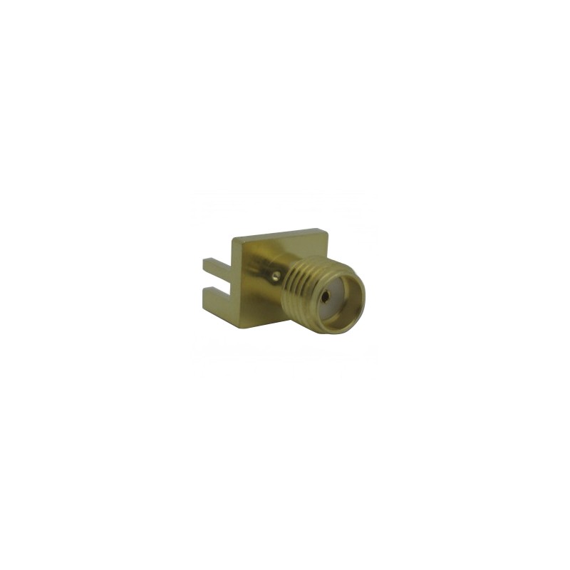 1 pcs - Amphenol RF, jack Edge Mount SMA Connector, 50Ω, Solder Termination, Straight Body