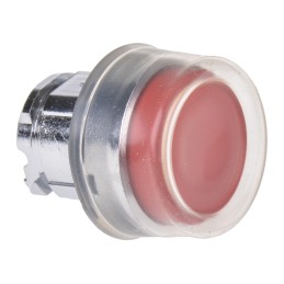 1 pcs - Schneider Electric Harmony XB4 Series Red Spring Return Push Button Head, 22mm Cutout, IP66, IP67