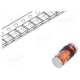 50 pcs : LS4150GS08 - Diode: Schottky switching, SMD, 50V, 0.6A, 4ns, MELF quadro,SOD80