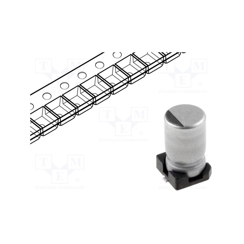 20 pcs : UCB1C471MNL1GS - Capacitor: electrolytic, SMD, 470uF, 16VDC, Ø10x10mm, ±20%, 7000h