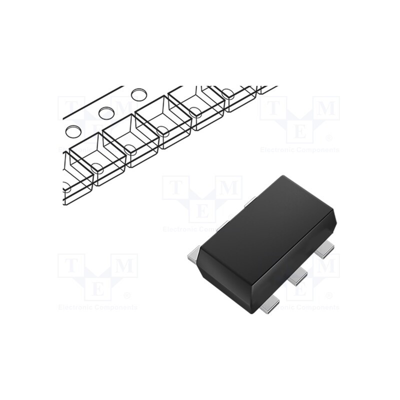 10 pcs : TPD4E001DRLR - Diode: TVS array, Ubr: 11V, 5.5A, unidirectional, SOT5X3, Ch: 4