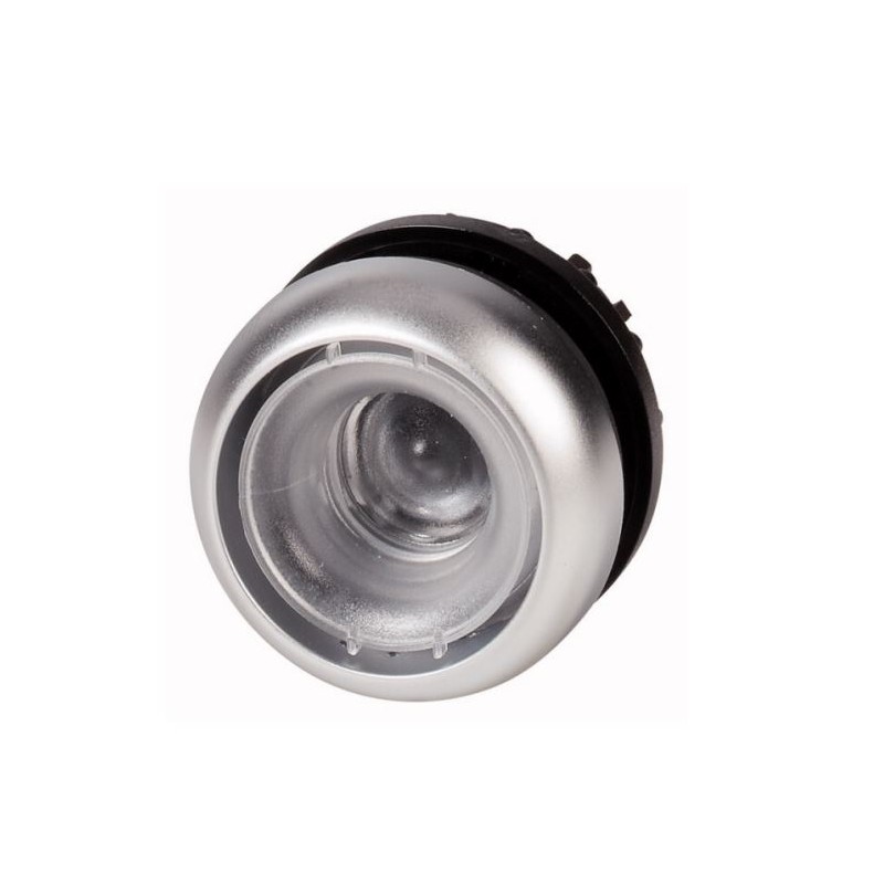 1 pcs - Eaton M22 Series Silver Momentary Push Button Head, 22mm Cutout, IP67