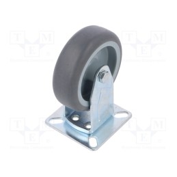10 pcs : TPA-TPA 75S - Transport wheel, Ø: 75mm, W: 25mm, H: 100mm, rigid, 60kg, TPA