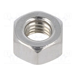 500 pcs : 2051060 - Nut, hexagonal, M6, 1, A2 stainless steel, 10mm, BN 5713, DIN 934