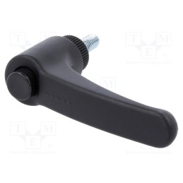 10 pcs : ERX.63 P-M6X16-C1 - Lever, adjustable, Thread len: 16mm, Lever length: 63mm, -30÷130°C