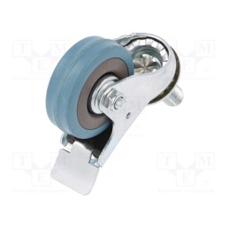 10 pcs : CKLA-PG 50S-HC - Transport wheel, Ø: 50mm, W: 17mm, H: 69mm, torsional with lock