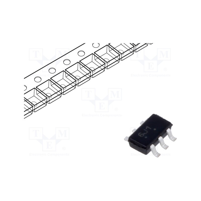 10 pcs : SMS05CT1G - Diode: TVS array, 6.2÷7.2V, 24A, 350W, common anode, TSOP6, Ch: 5