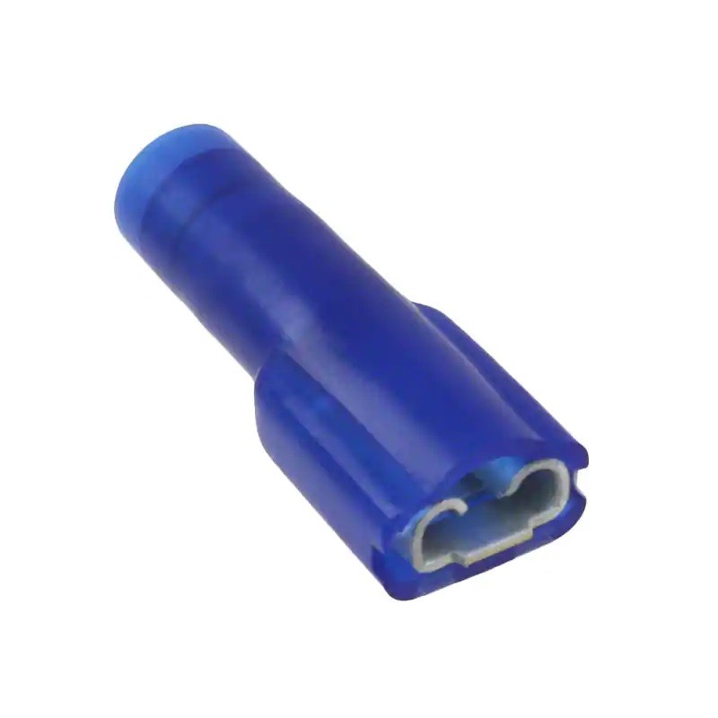 20 pcs - Molex 19002 Blue Insulated Female Spade Connector, Receptacle, 4.75 x 0.81mm Tab Size
