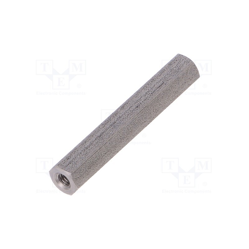50 pcs : 142X30 - Screwed spacer sleeve, 30mm, Int.thread: M2,5, hexagonal