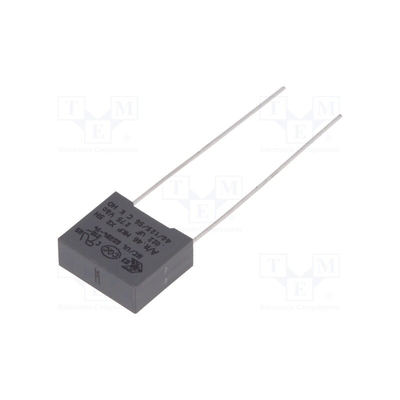 20 pcs : R46KF222040H1M - Capacitor: polypropylene, 22nF, 13x5x11mm, THT, ±20%, 10mm, 560VDC