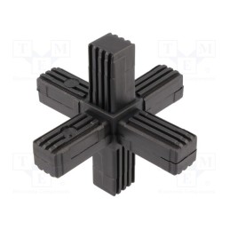 10 pcs : 430041 -AS - Mounting coupler, for profiles, Mat: polyamide, -30÷100°C, I: 56mm