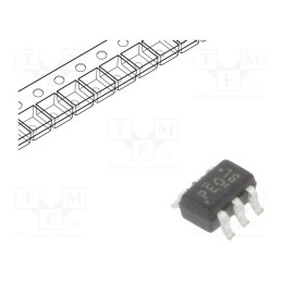 10 pcs : SI1902CDL-T1-GE3 - Transistor: N-MOSFET x2, unipolar, 20V, 0.9A, 0.27W, SC70